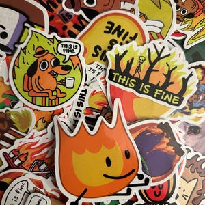 This is Fine Meme Stickers