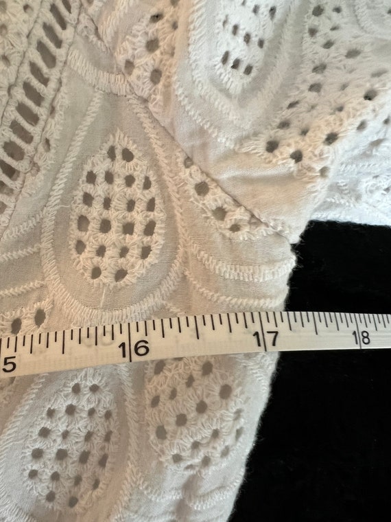 White Sweet Talk Eyelet Lace “Antonio Milani” Dre… - image 7