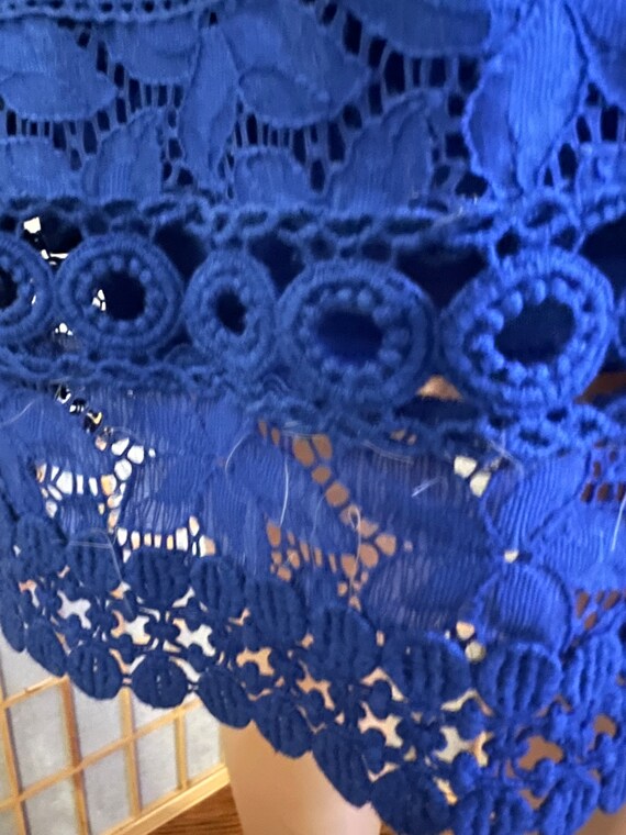 Blue Lace Laundry Dress size 8