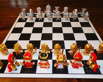 3D Printed Flexi Chess Set: Articulated Fidget Chess Pieces