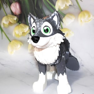 3D Printed Articulated Wolf Fidget Toy