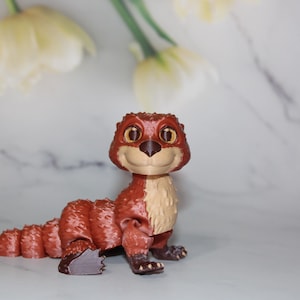 Otter 3D Printed Articulated Fidget Flexi Toy - Free Shipping Included!