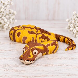 Ball Python 3D Printed Articulated Flexi Fidget-14" long