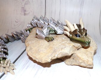3D Printed Articulated Knight Dragon Fidget Toy