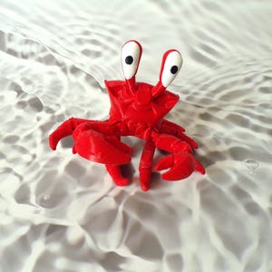Ghost Crab 3D Printed Articulated Flexi Fidget-Free Shipping