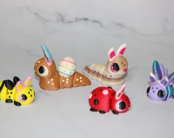10 Pack Bugs: Randomly Chosen- Full Color 3D Printed Articulated Fidget Toy