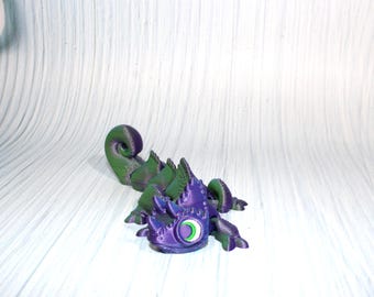 3D Printed Articulated Chameleon Fidget Toy