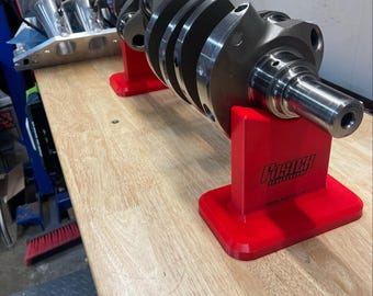 Crank Shaft Stand, 3D Printed Customizable