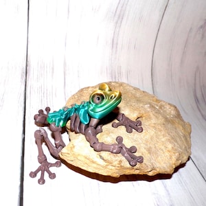 Skeleton Frog 4 in 3D Printed Articulated Fidget