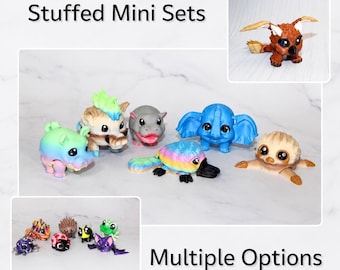 3D Printed Mini Figures – Fantasy Creatures, Wildlife, Farm Animals (Multiple Styles)