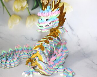 3D Printed Articulated Imperial Dragon Figurine