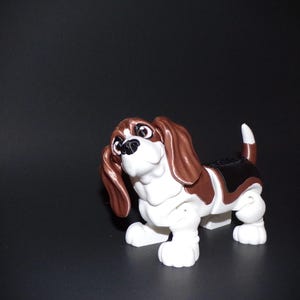 3D Printed Articulated Basset Hound Fidget Toy