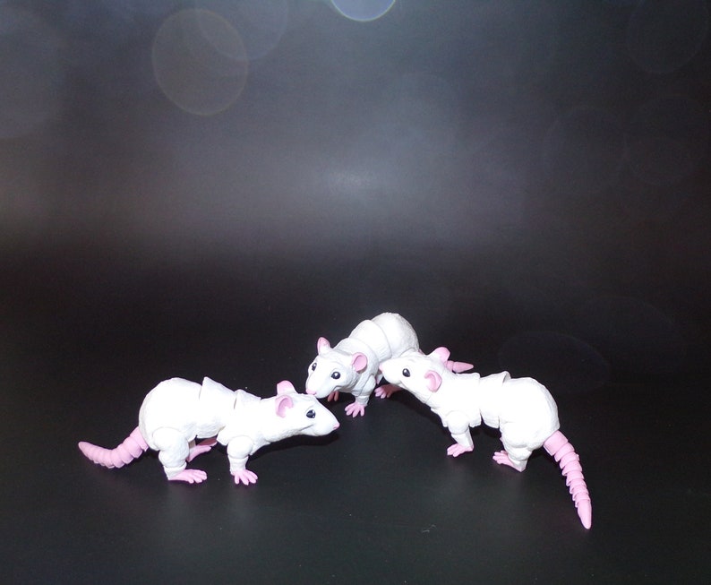 Rat 3D Printed Articulated Figurine-fidget Toy-free Shipping - Etsy
