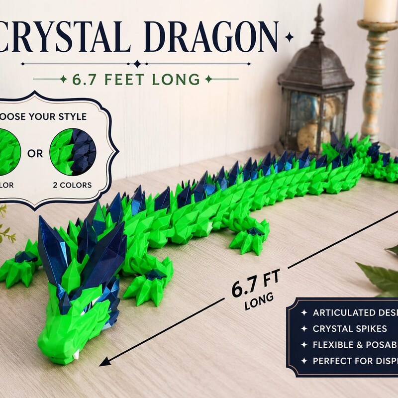 Large Dragon Model Extra Large 3d Printed Dragons - Etsy
