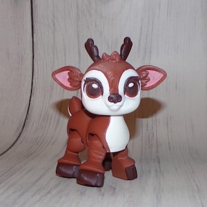 Baby Reindeer 3dD Printed Articulated Figurine- Free Shipping