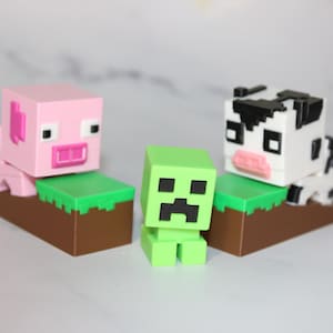 6 Piece Farm Animal set: Full Color 3D Printed Articulated Fidget Toy - Free Shipping Included!