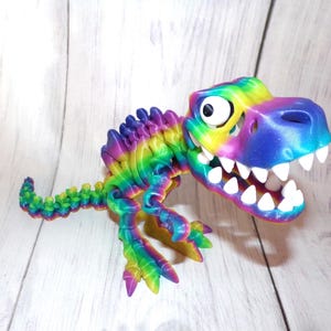 Skeleton T-Rex 3D Printed Articulated Figurine- Free Shipping-Awesome Gift Idea!