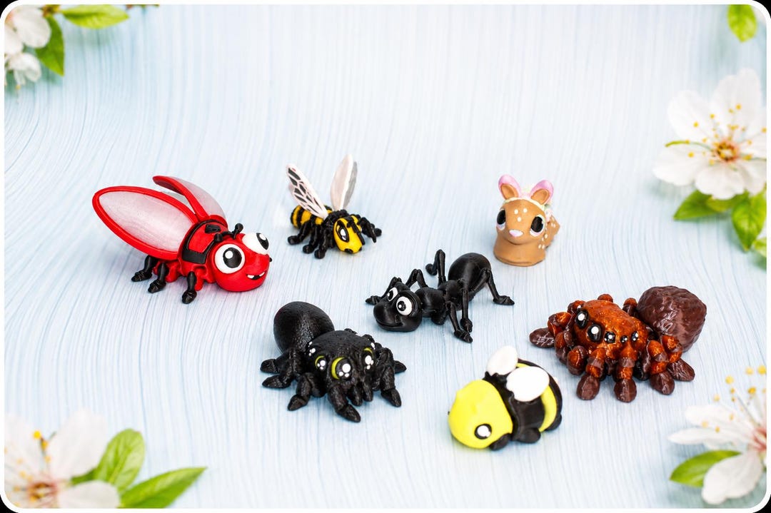 Wonderland 3D Printing Studio Cleanout | Pre-made 3D Printed Bugs - Etsy
