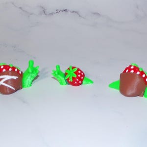 5 Pack Snails -Full Color 3D Printed Fidget Toy