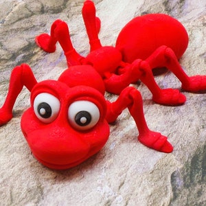 Ant 3D Printed Articulated flexi Fidget-Free Shipping