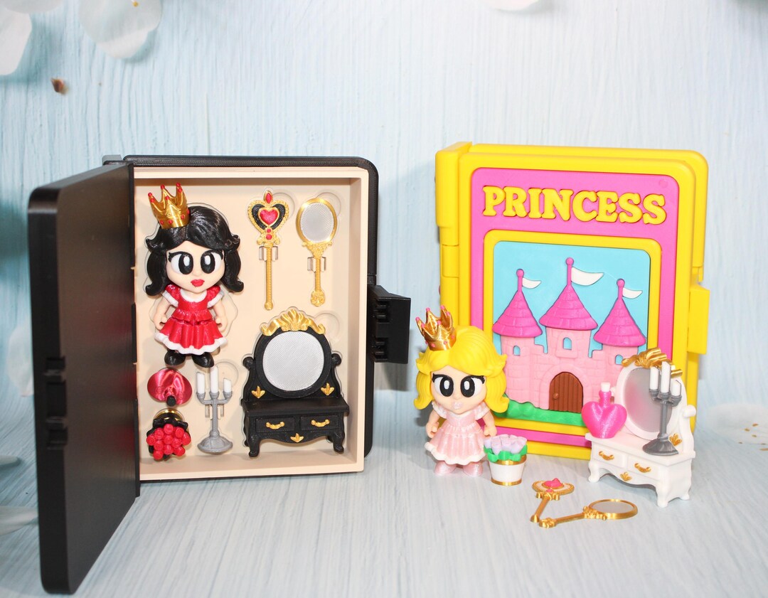 Princess Set Book Container-everything Included!! You Choose Color - Etsy