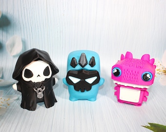 3D Printed Fantasy Creature Collectibles, Desk Buddy, Room Decor (Approximately 4-5" Tall)