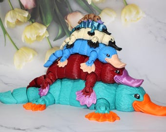 Articulated 3D Printed Platypus Fidget Toy