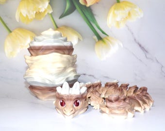 3D Printed Articulated Baby Geo Dragon Fidget Toy