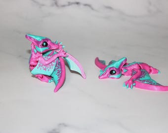 7 pack of Dinosaurs- Randomly Chosen-3D Printed Articulating Figurines