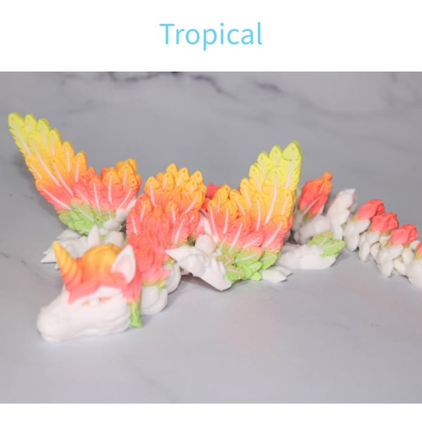 3D Printed Articulated Alicorn Dragon 22"