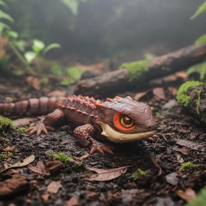 Crocodile Skink 6.5" long 3d printed