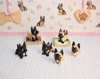 3D Printed Articulated Belgian Malinois 2" Dog Figurine – Desk Pet Collectible Toy