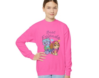 Paw Patrol Sky und Everest Disney Jugend-Sweatshirt mit Rundhalsausschnitt