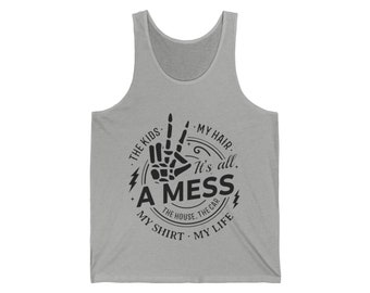 Women's Wife Mom Life Jersey Tank