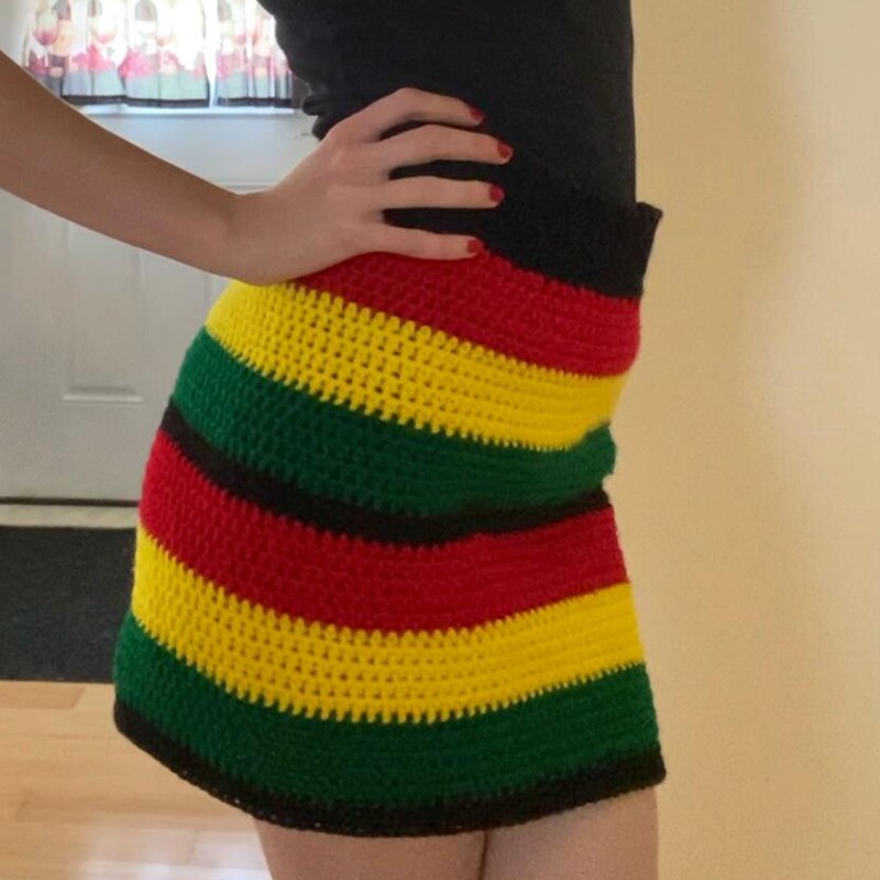 Rasta Skirt - Etsy