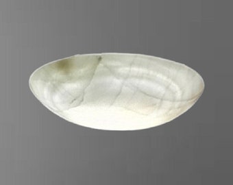 Lampada da soffitto a filo in alabastro bianco miele, applique a candela cava, lampada a sospensione moderna.