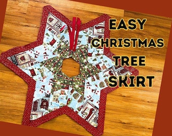 Patron de couture de jupe de sapin de Noël : tutoriel facile pour débutant (Patron PDF)
