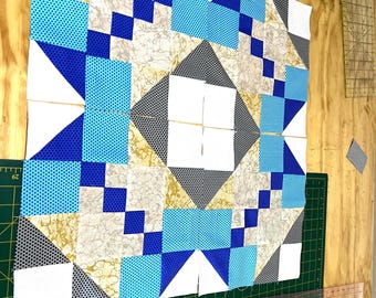 Candlestick Quilt Block Pattern: Easy Step-by-Step PDF (Video Tutorial Included)