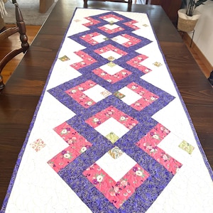 Einfaches gestepptes Tischläufer-Muster: Anfängerfreundliche Anleitung (PDF-Download)