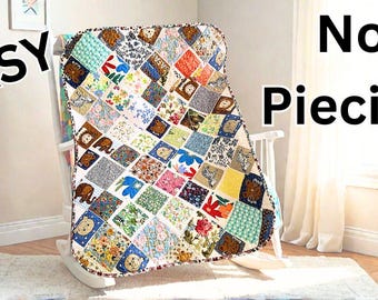 No Sew-babyquiltpatroon: eenvoudige videotutorial (digitale download)