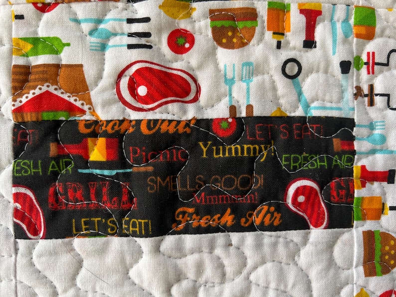 BBQ Table Quilt Pattern | Jelly Roll Friendly, Modern Strip Quilt (PDF ...