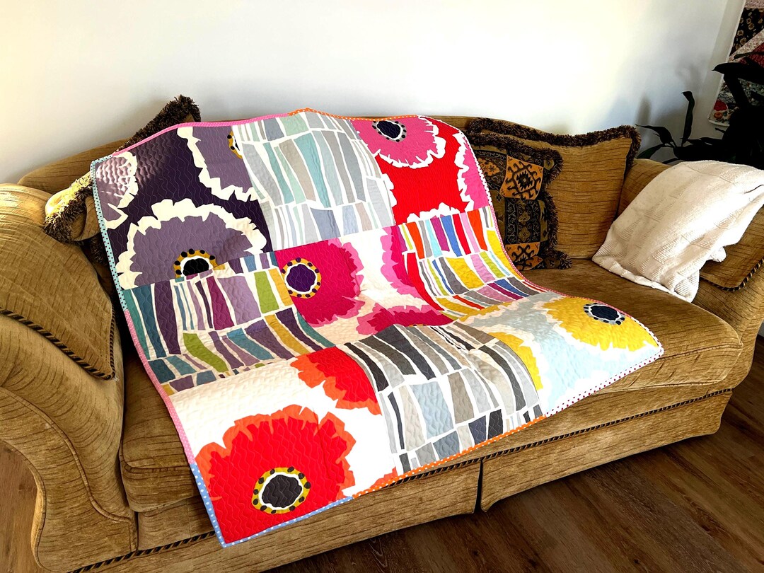 Picture of Fabric Wall Abstract Art Quilted Modern Textile for Office Wall Art ...