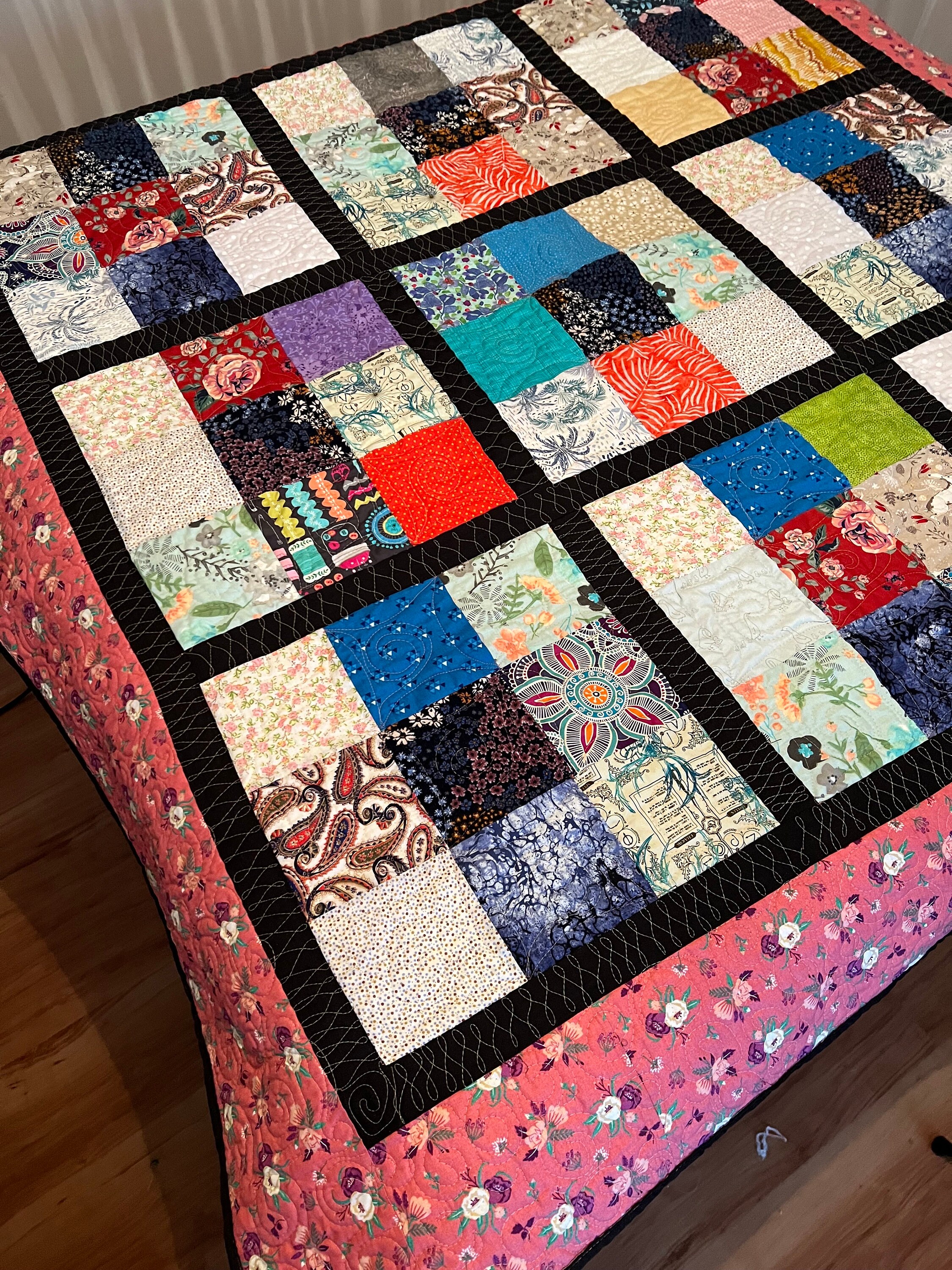Handmade Patchwork Quilt: Soft, Unique Bed or Throw Quilt - Etsy