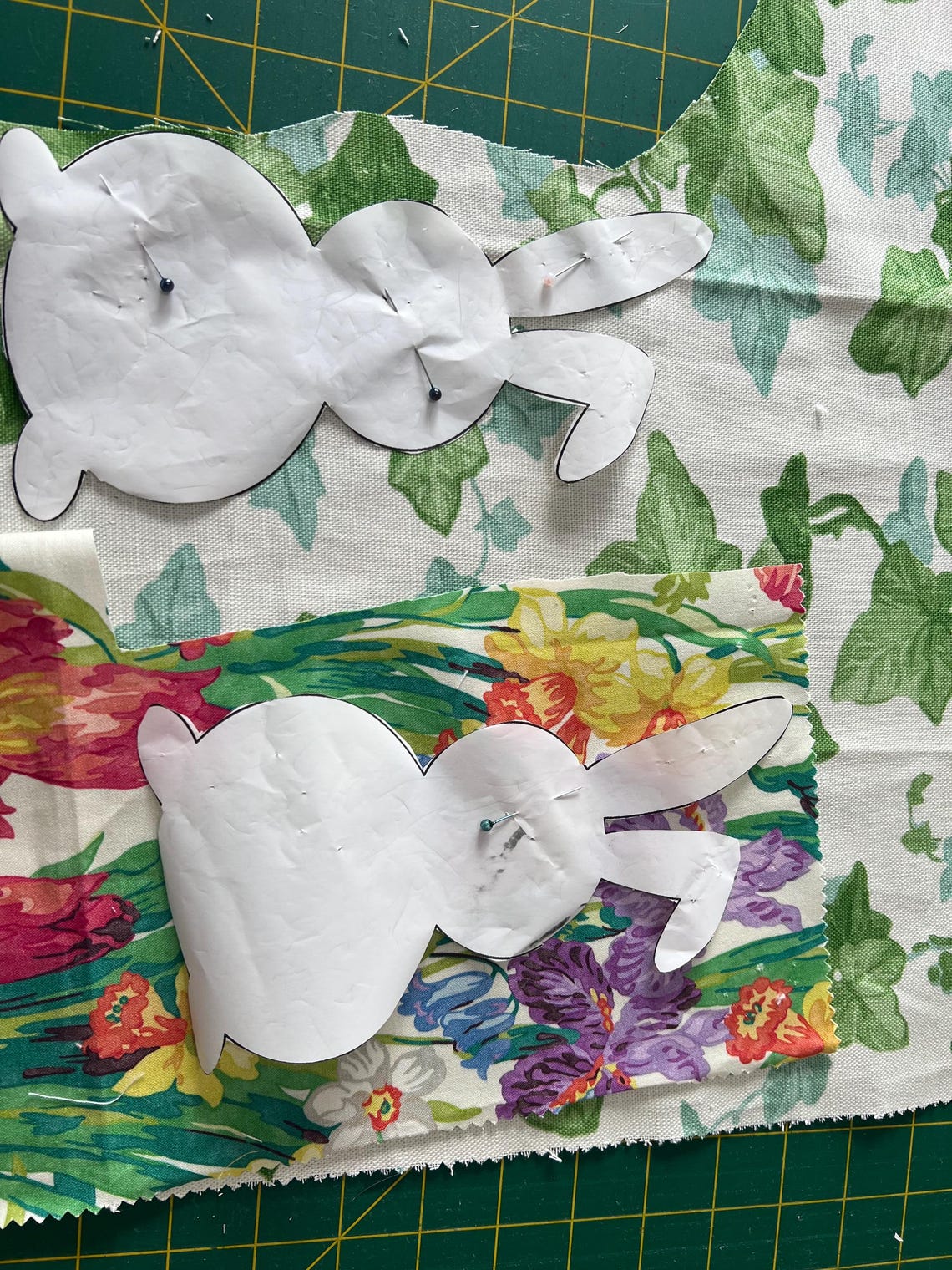 Easter Bunny Shape Templates Easy Download (PDF) Etsy