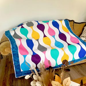 Handmade Patchwork Quilt: Soft Floral Throw, Easter Bedding