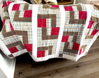 Handmade Baby Play Quilt: Reversible Organic Cotton Tummy Time Blanket