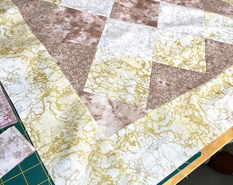 Modern Patchwork Table Runner Quilt Pattern: Beginner-Friendly DIY (PDF Pattern