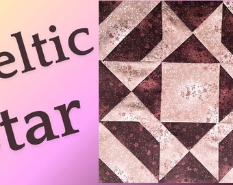 Keltisches Stern Quilt Muster: Anfängerfreundlich (PDF-Muster)