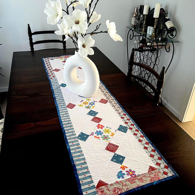 Chain Table Runner Pattern: Beginner-friendly Quilt Block (digital PDF ...