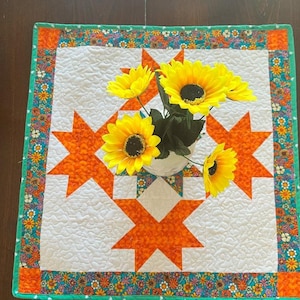 Star Quilt Table Topper: Beginner Friendly Pattern (PDF Pattern)
